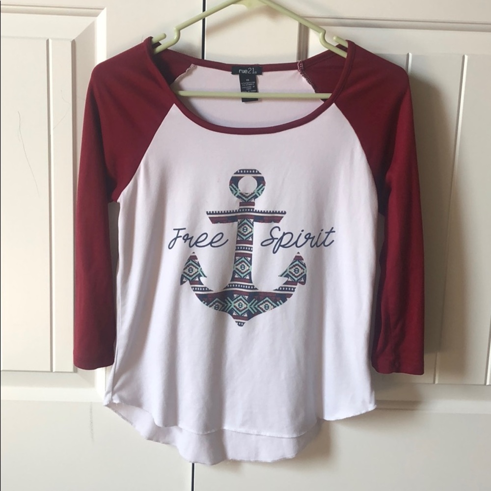 Junior’s Anchor Medium Sleeve Top